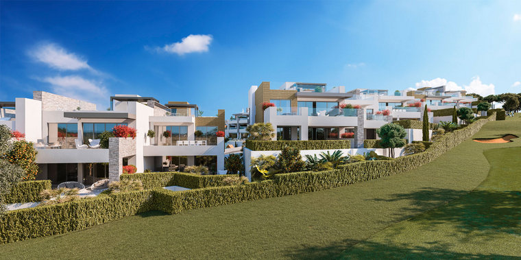 Apartamentos modernos frente al golf en Marbella – HRD834
